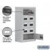 Salsbury Cell Phone Storage Locker - 5 Door High Unit (8 Inch Deep Compartments) - 8 A Doors and 1 B Door - steel - Surface Mounted - Resettable Combination Locks